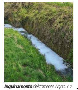Liquidi inquinanti finiti nell'Agno lungo la pista ciclabile