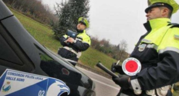 Cornedo: Guida ubriaco e senza patente. Scattano multe per 25 mila euro
